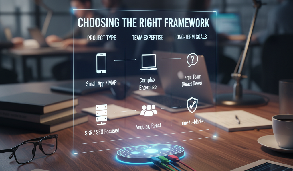 frontend frameworks for app development in 2025