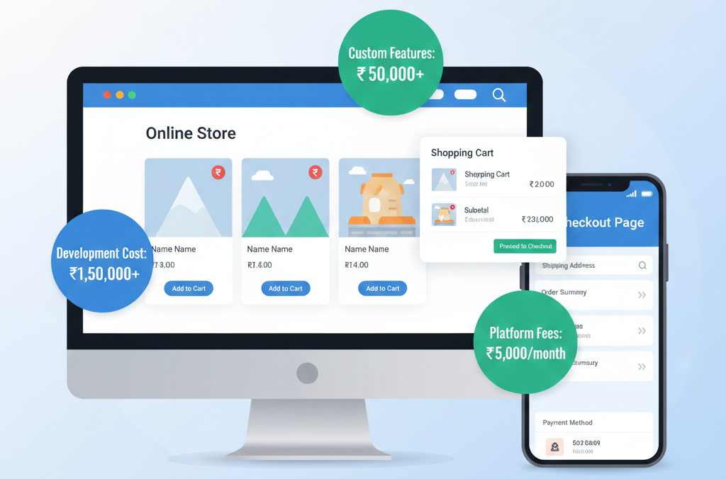 Website development cost in India 2025