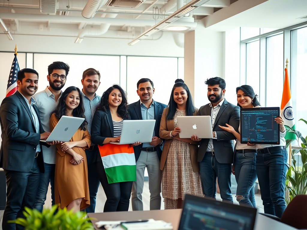 Expert team outsourcing web development to India