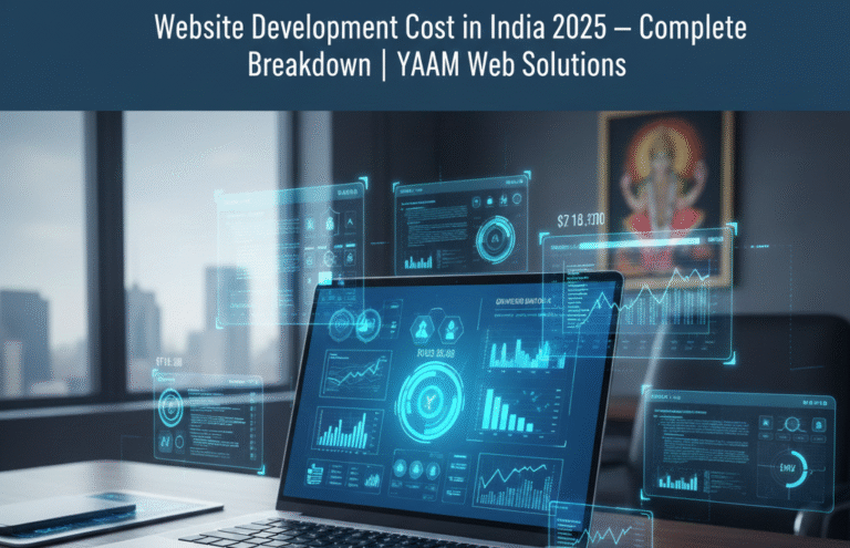 Website development cost in India 2025