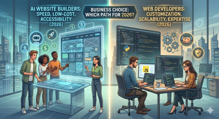 AI Website Builders vs Web Developers