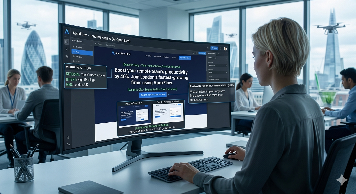 AI-powered landing pages